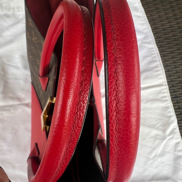 Louis Vuitton kimono red canvas tote bag - Picture 4 of 12